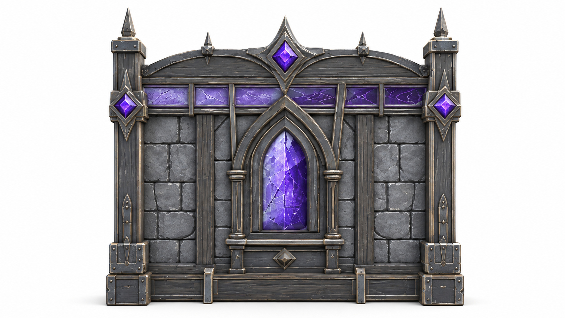 Fantasy Arcane Gothic Crystal Window Wall preview