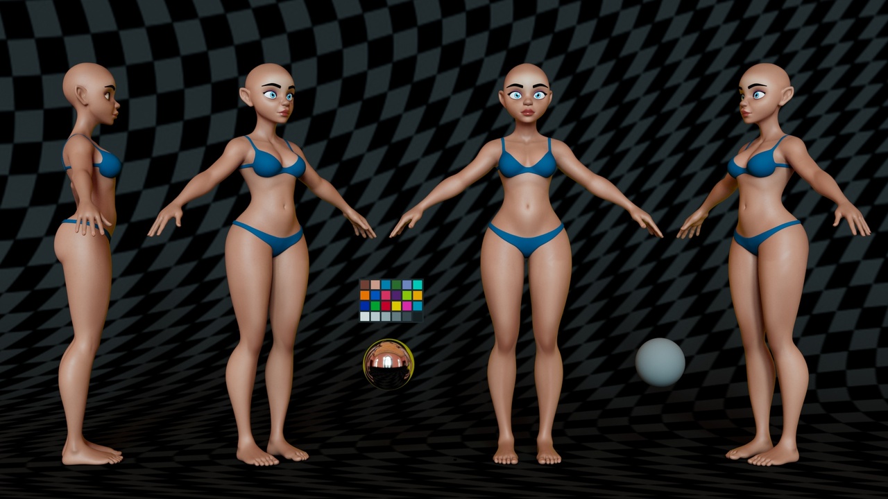 Medium 1 für Eintrag Base Body Girl Stylized Anatomy