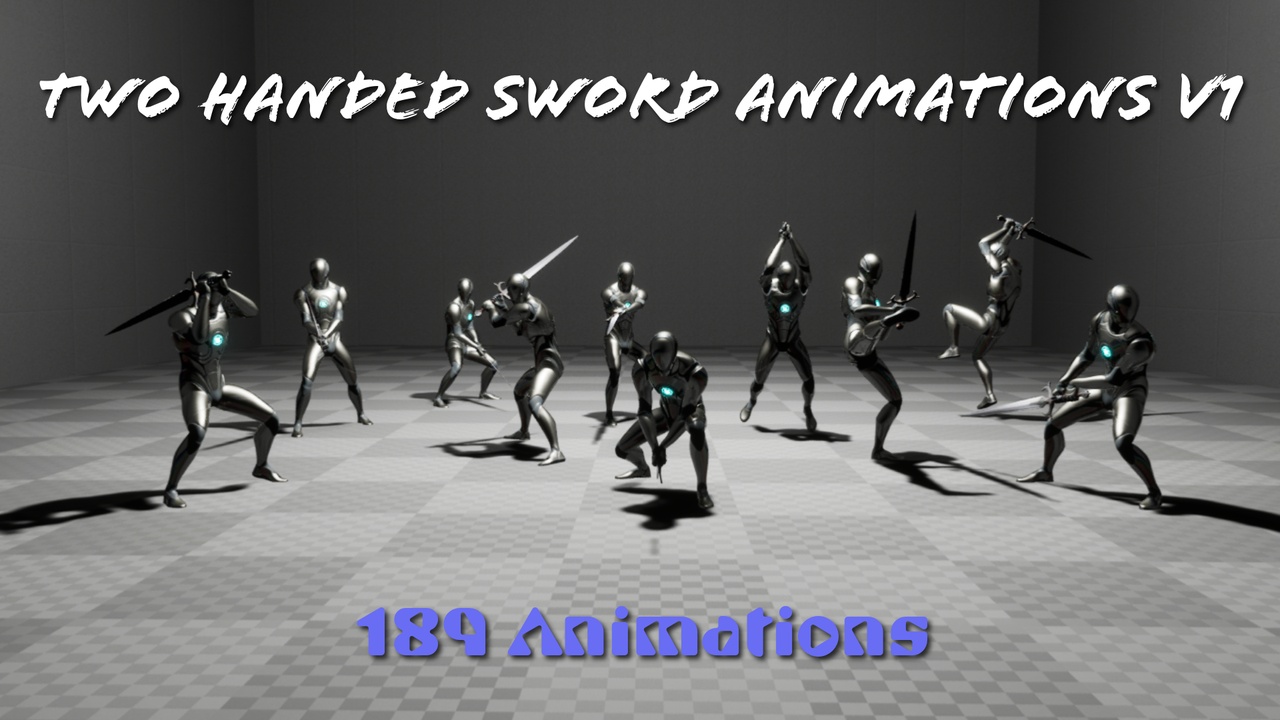 Media 1 for listing Two Handed Sword Animations V1