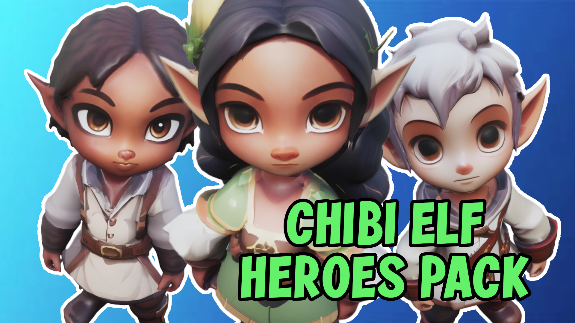 Hand-painted Elf Heroes Pack | Fab