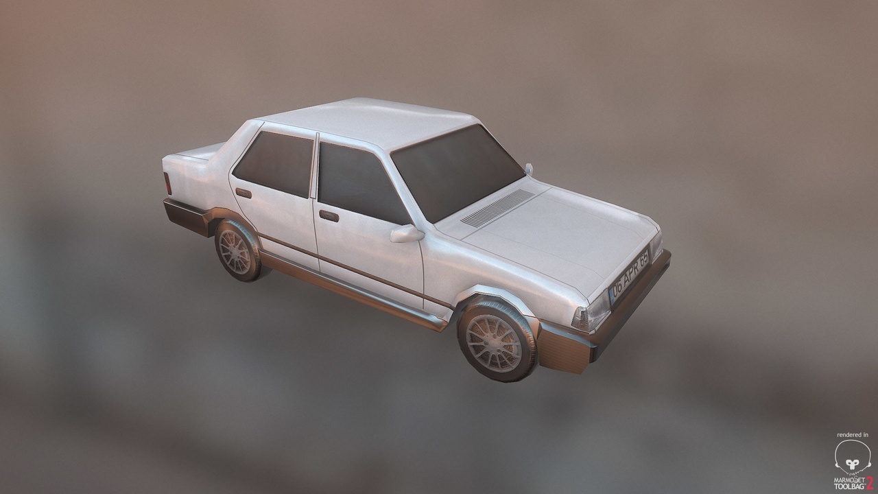 Media 1 for listing Sahin Car Araba Arac Turkish Car Low-poly 3D model