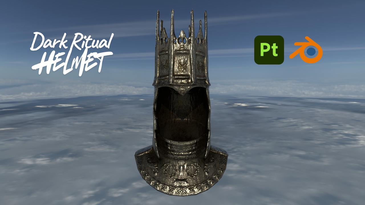 Media 1 for listing Dark Ritual Crown Helmet