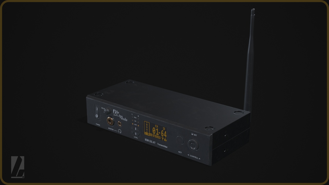 Media 1 for listing Audio Interface | IEM Transmitter | Game-Ready Assets