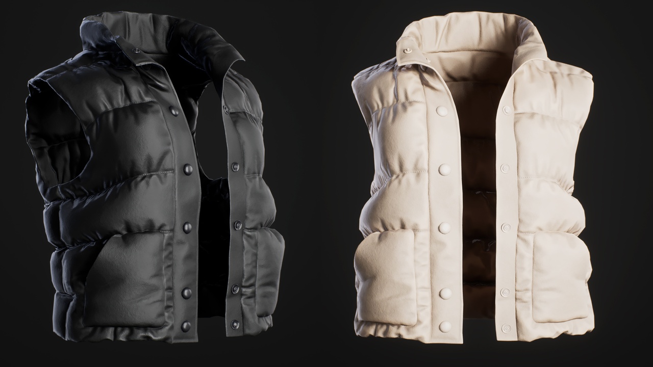 Media 1 for listing F Puffy Vest - Metahuman