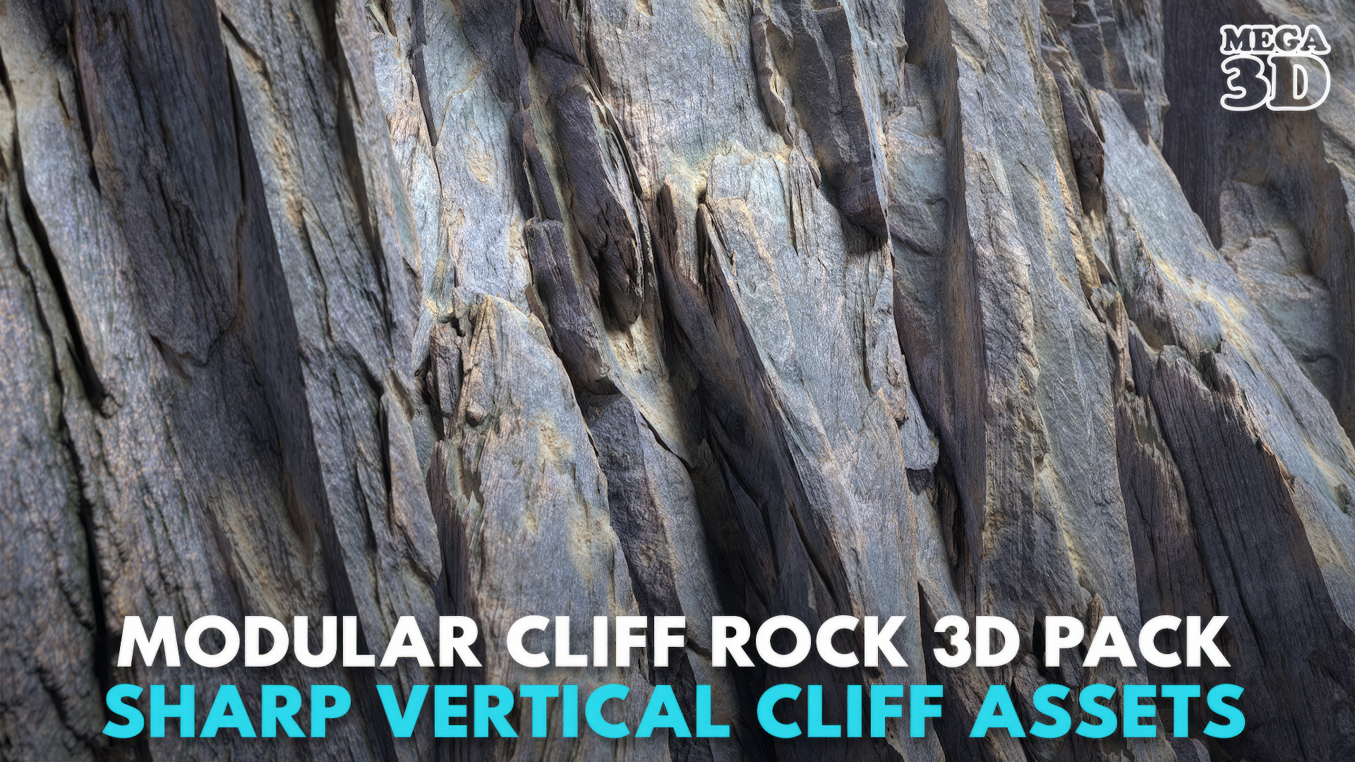 Modular Cliff Rock 3D Pack - Sharp Vertical Cliff Assets 250630 | Fab