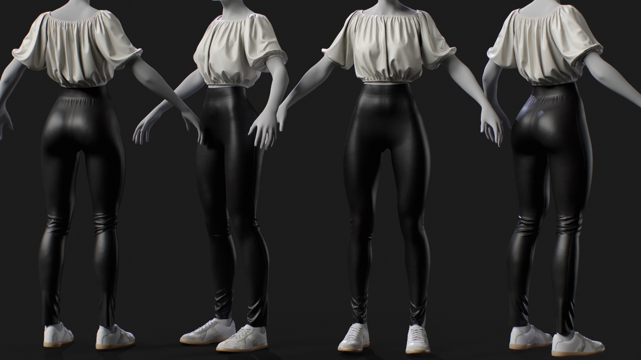 Media 1 for listing Boho Casual Outfit for MetaHuman – Parametric Wardrobe (MHPKG)