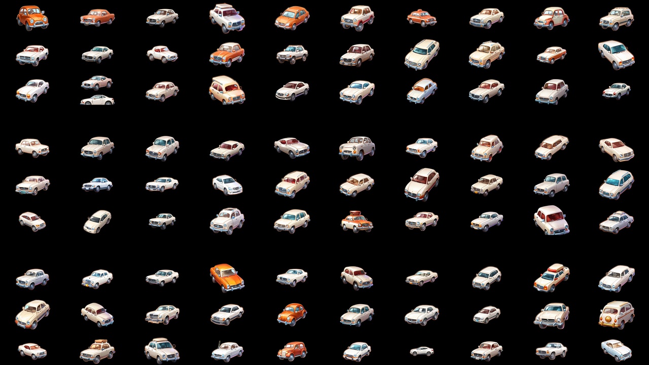 Media 1 for listing 150 Car 2D Icons – PNG Transparent Background, Game & UI Pack