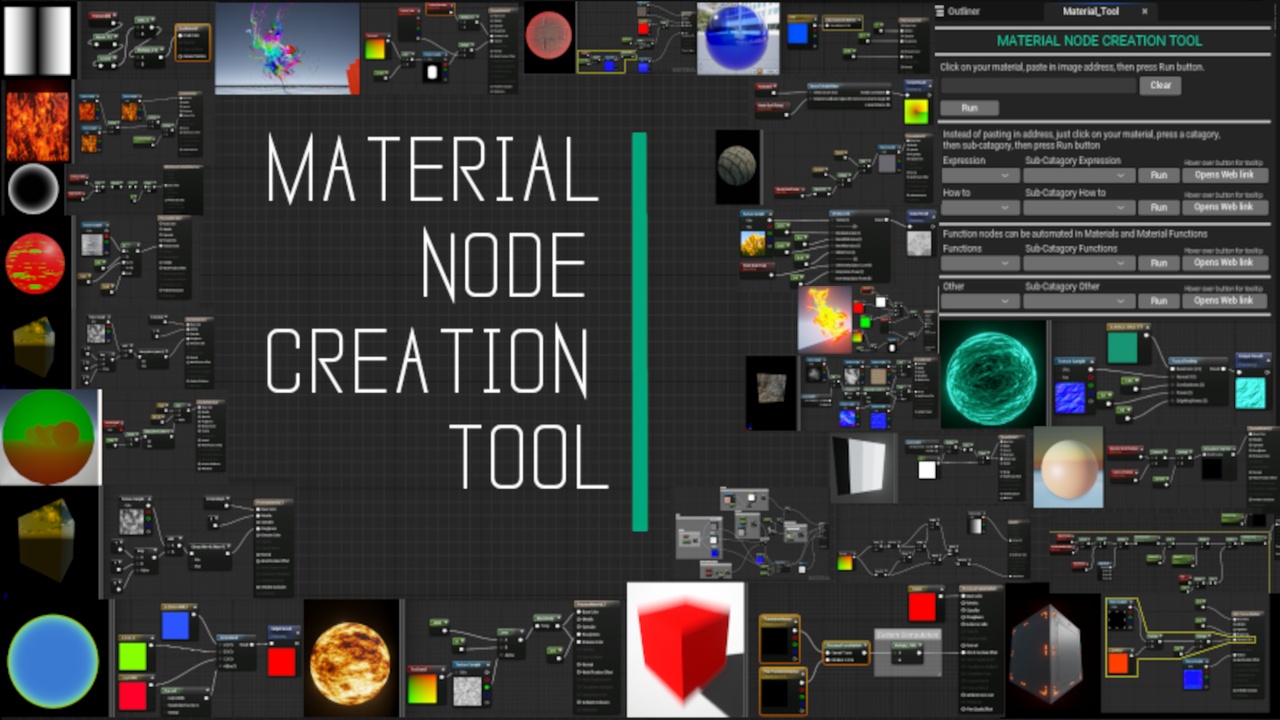 Media 1 for listing Material Node Creation Tool