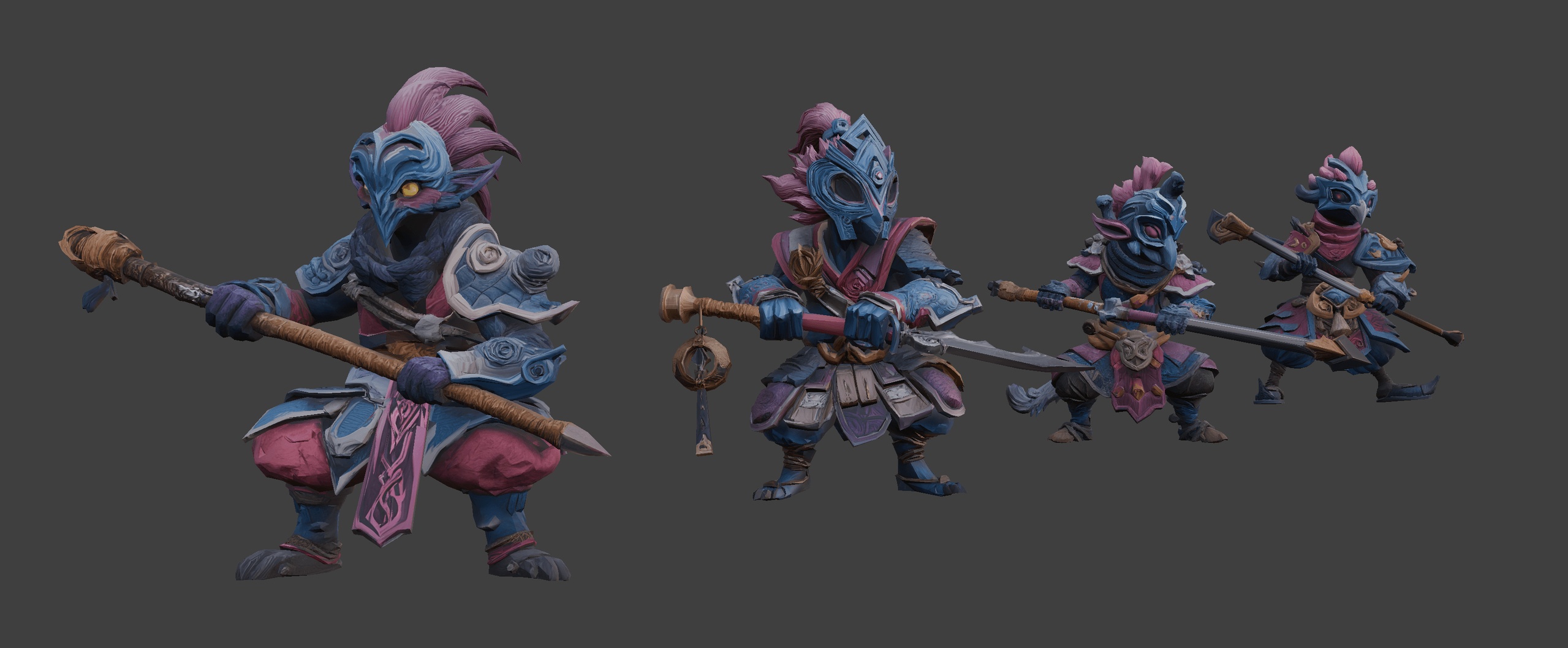 Media 1 for listing Fantasy Emberfang Assassins 🔥 (LowPoly)