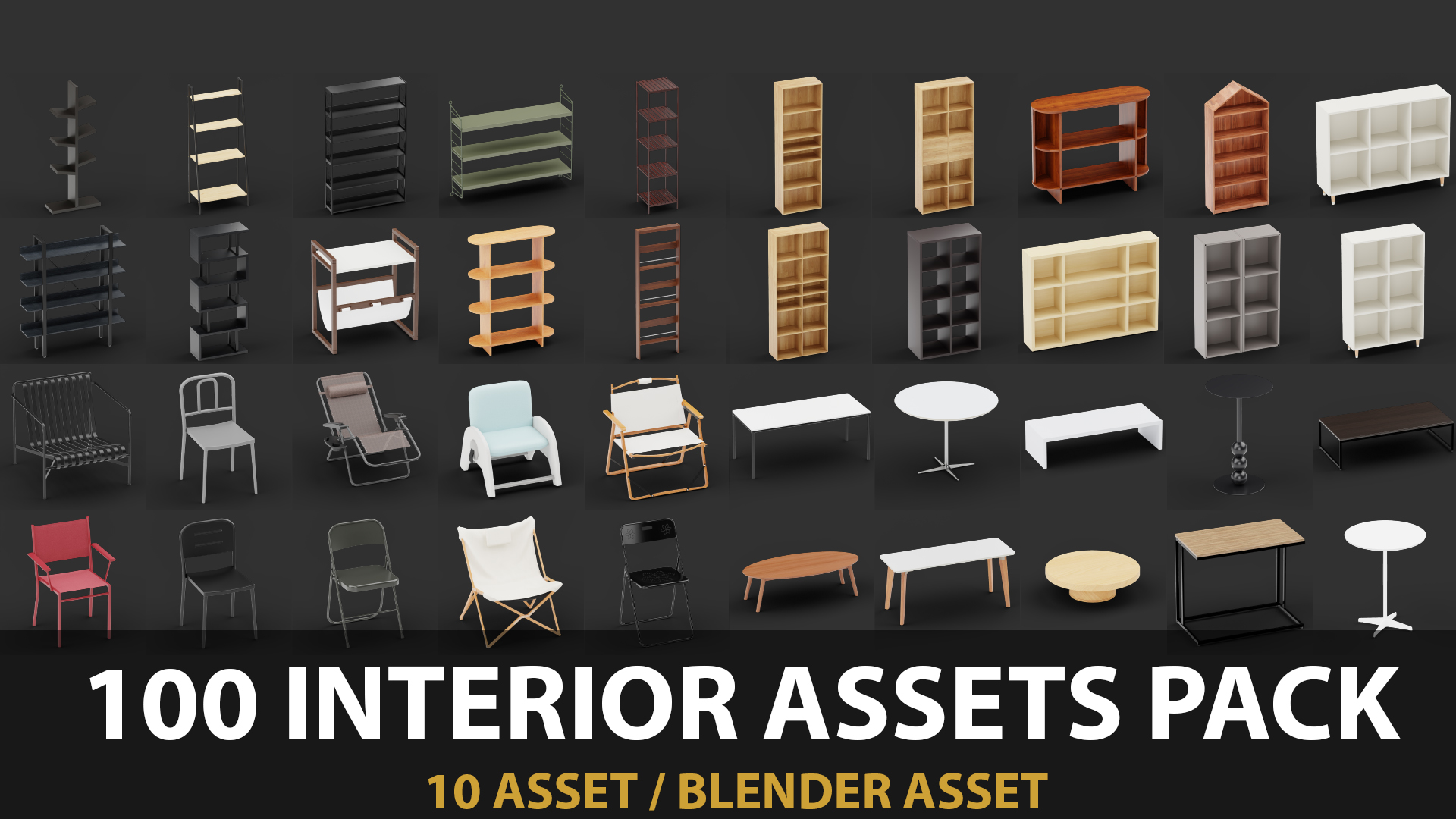 100 Interior Asset Pack Vol.26 | Fab