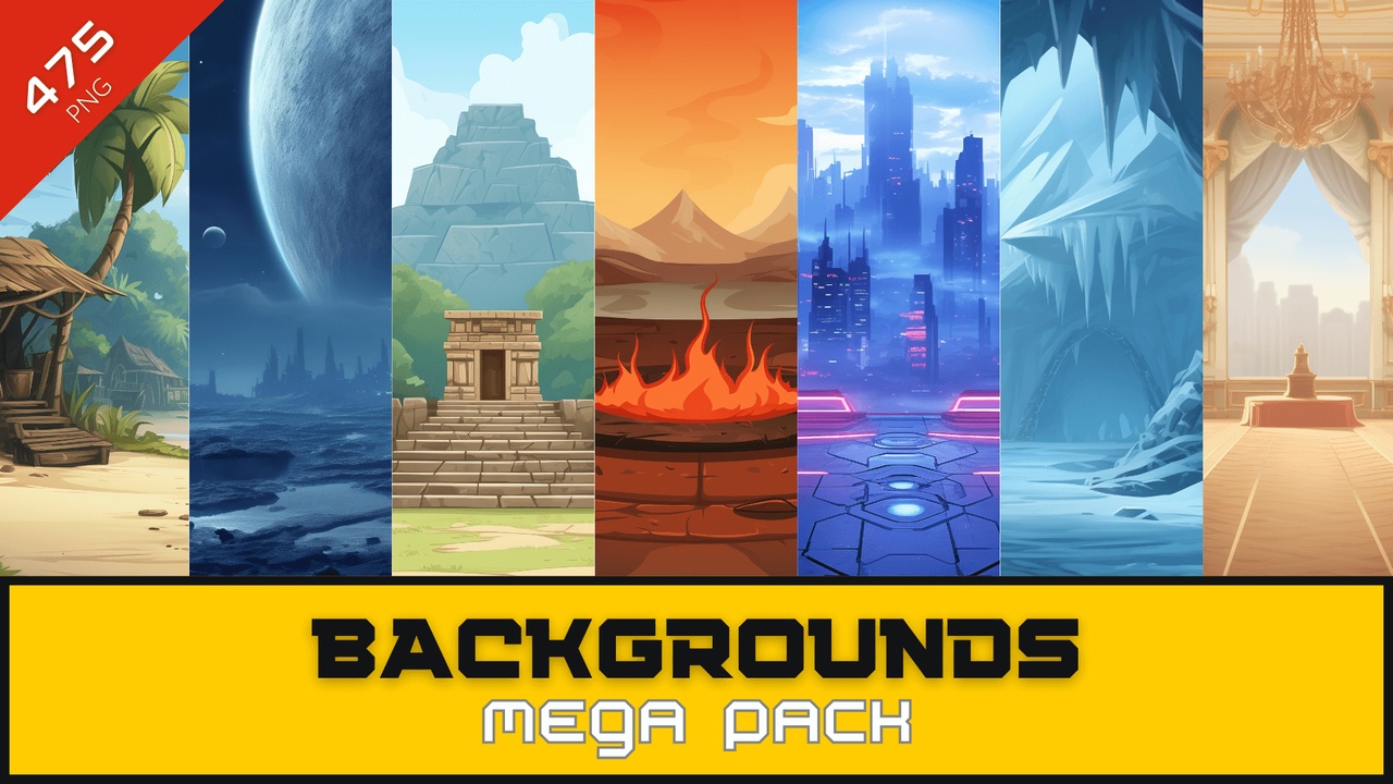 Media 1 for listing 475 Backgrounds Mega Pack