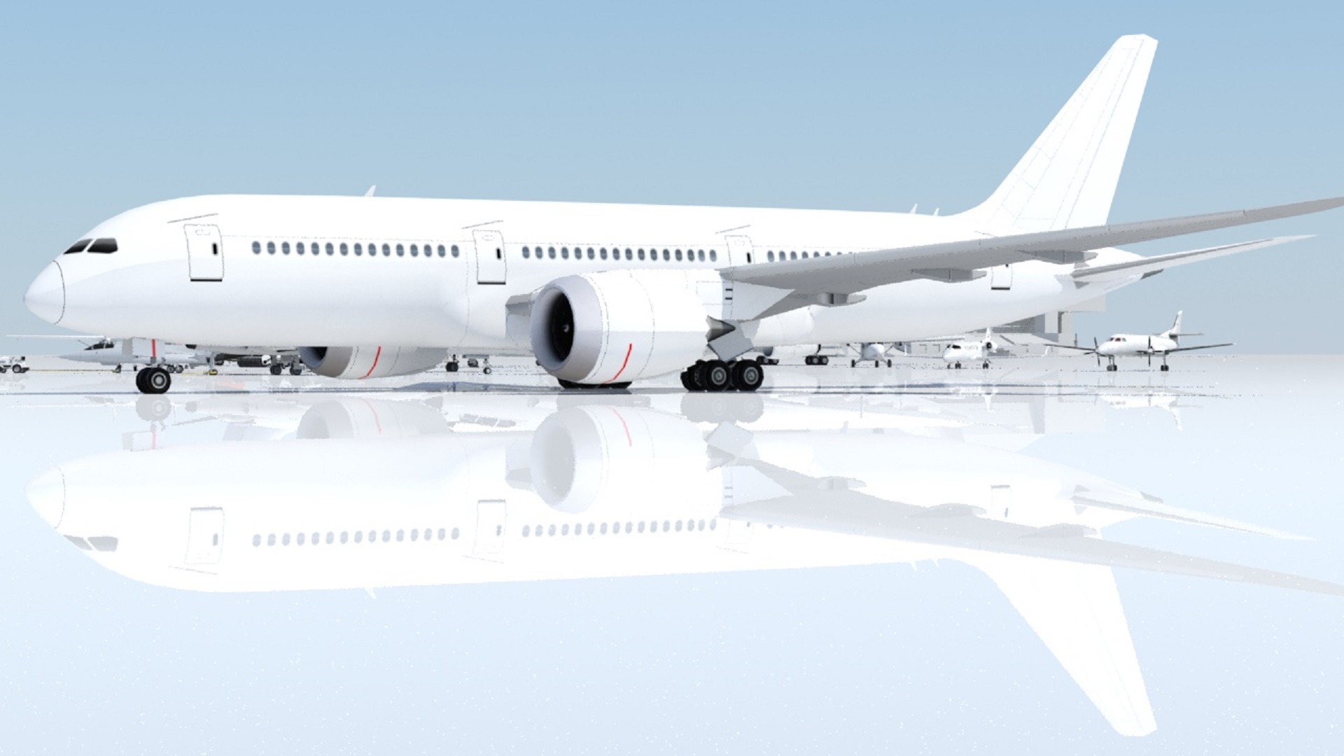 B787-8 Dreamliner Low Poly Static Blank | Fab