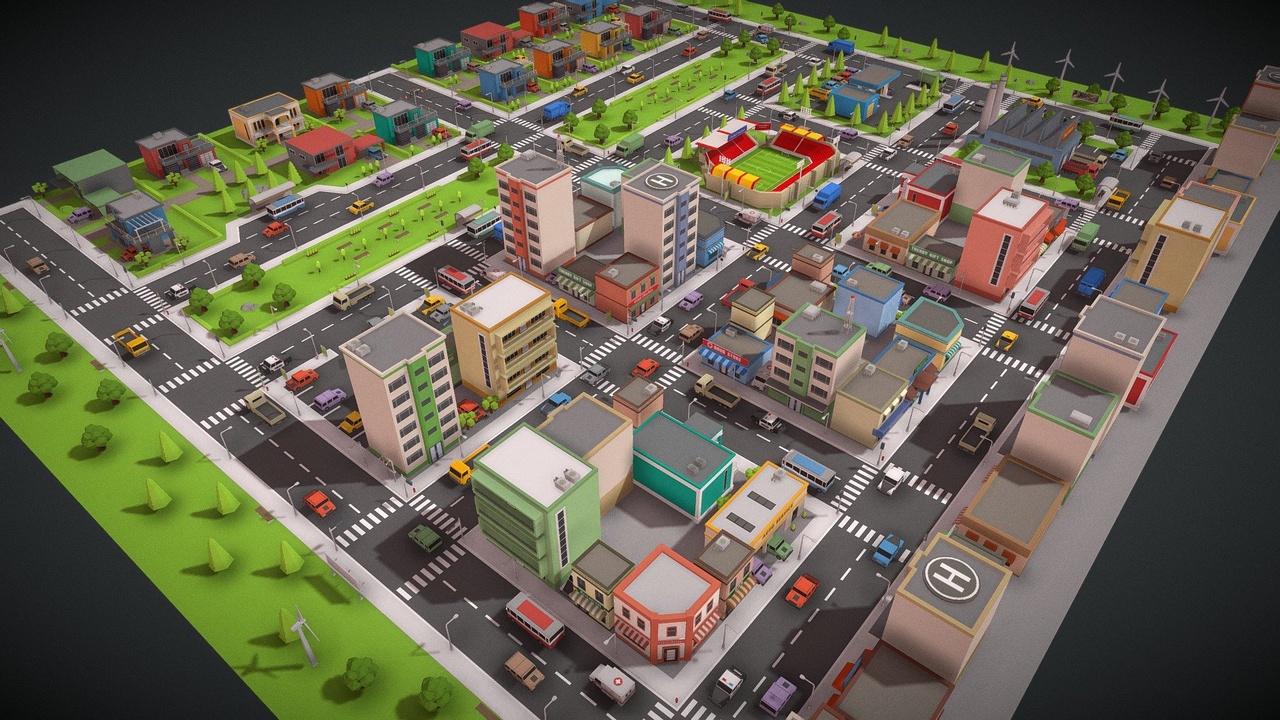 Media 1 for listing SimplePoly City - Low Poly Assets
