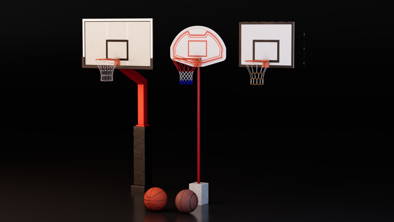 Basketball Backboards with Basketballs | Fab