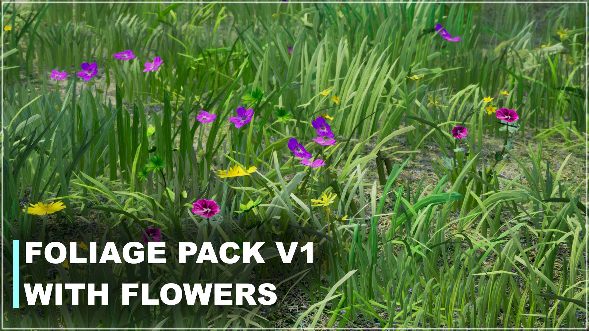 Foliage Pack V1 - with Flowers | Fab