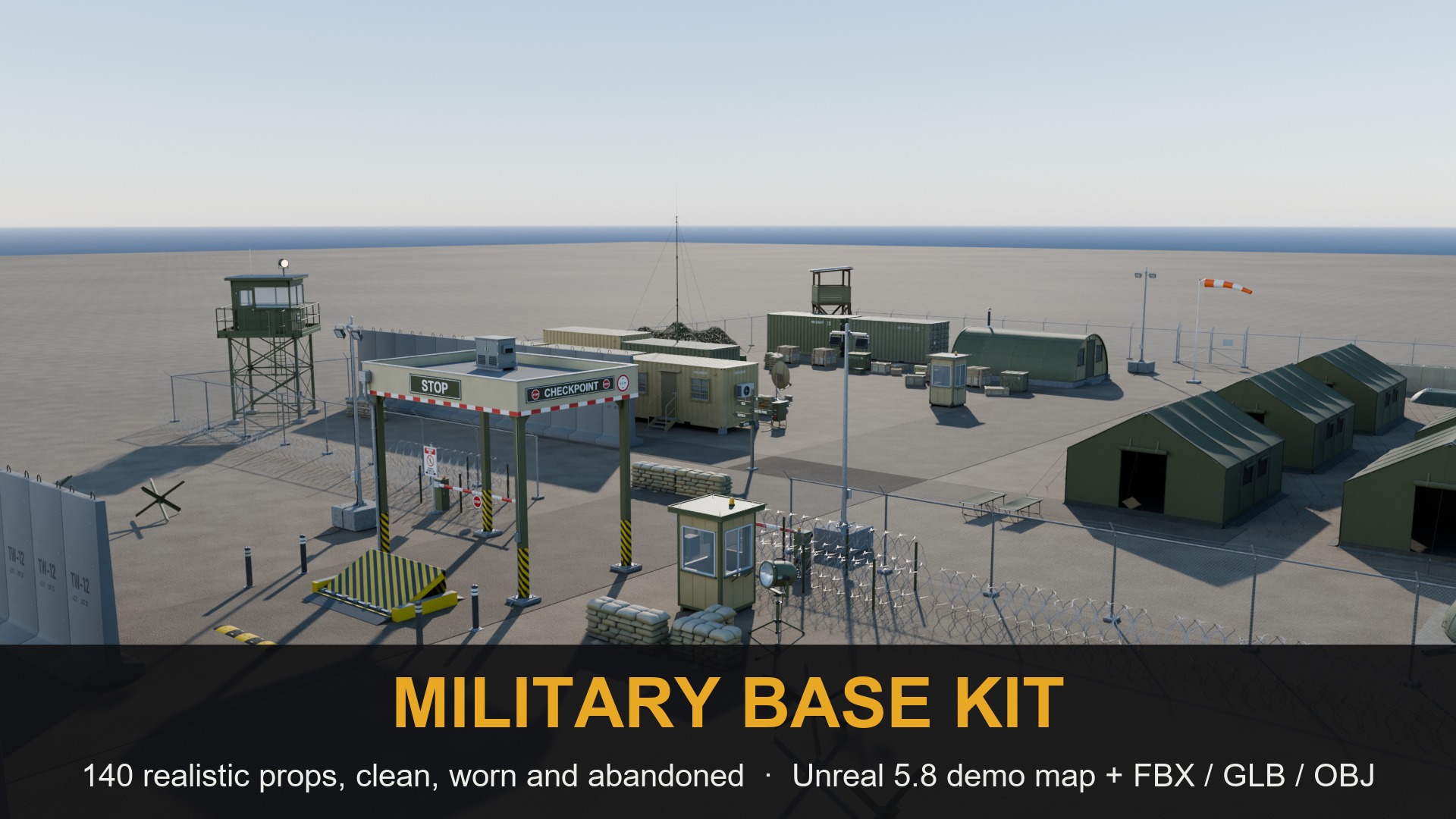 Modular Container Military Military Base & Checkpoint Kit | Fab