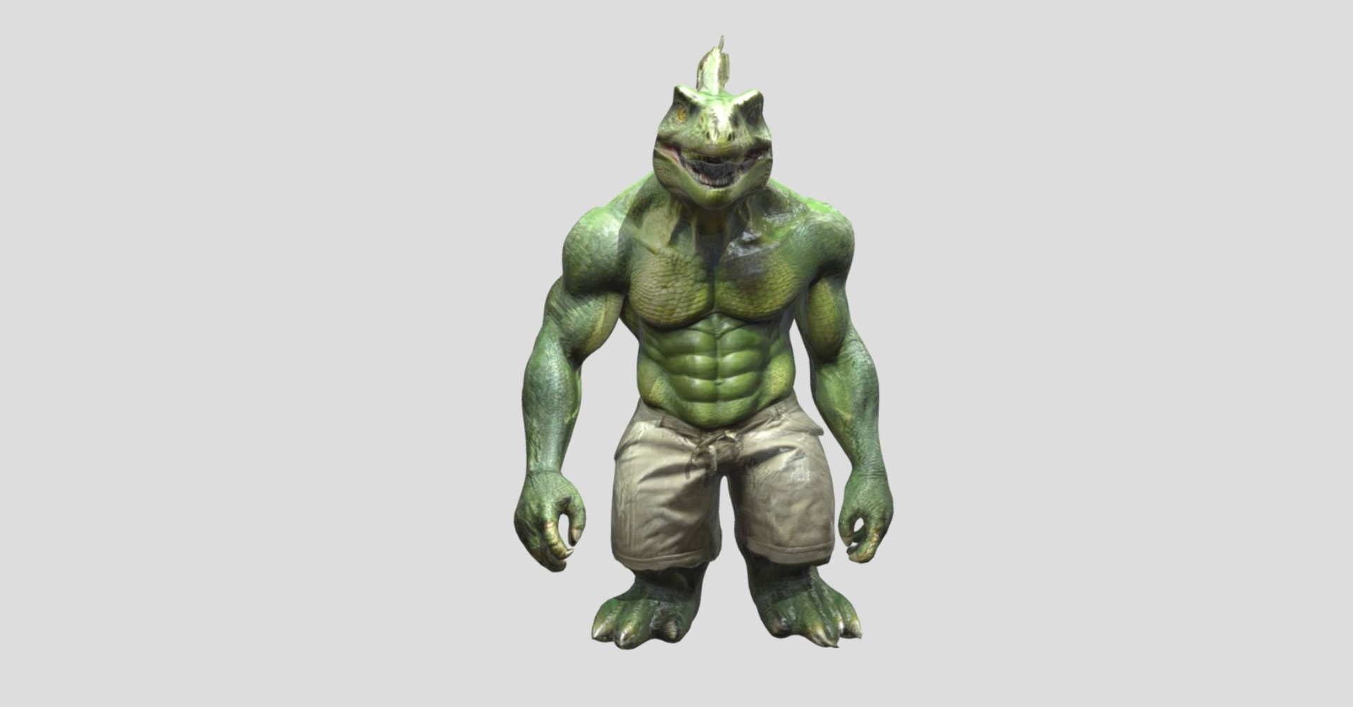 Media 1 for listing Muscular Crocodile Humanoid No.2