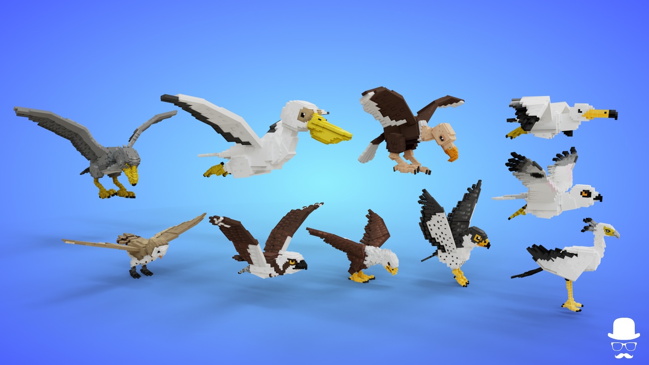 Media 1 for listing Voxel Birds Animals Pack