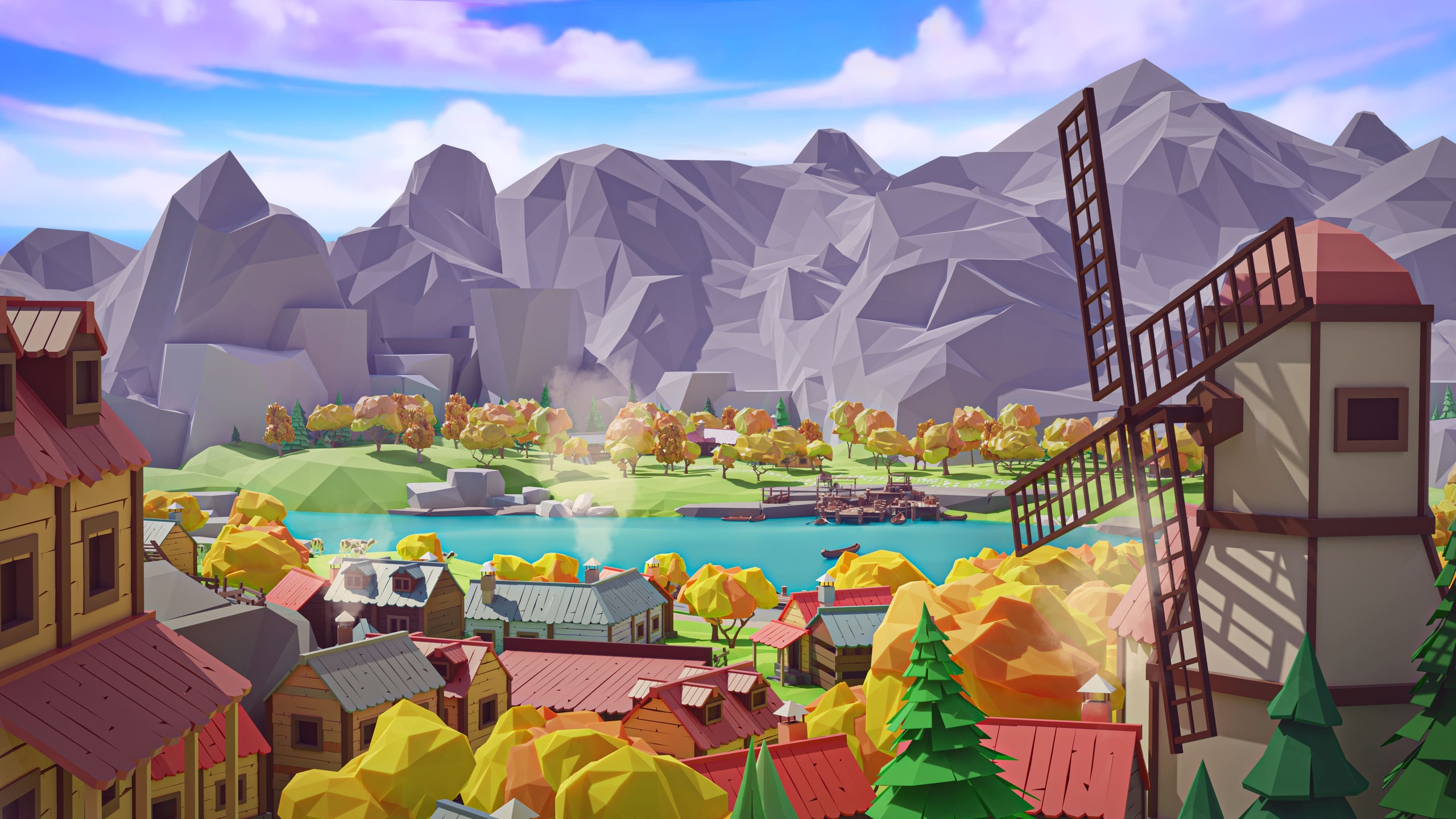 Media 1 for listing Village 2 - Low Poly 3D Models Pack