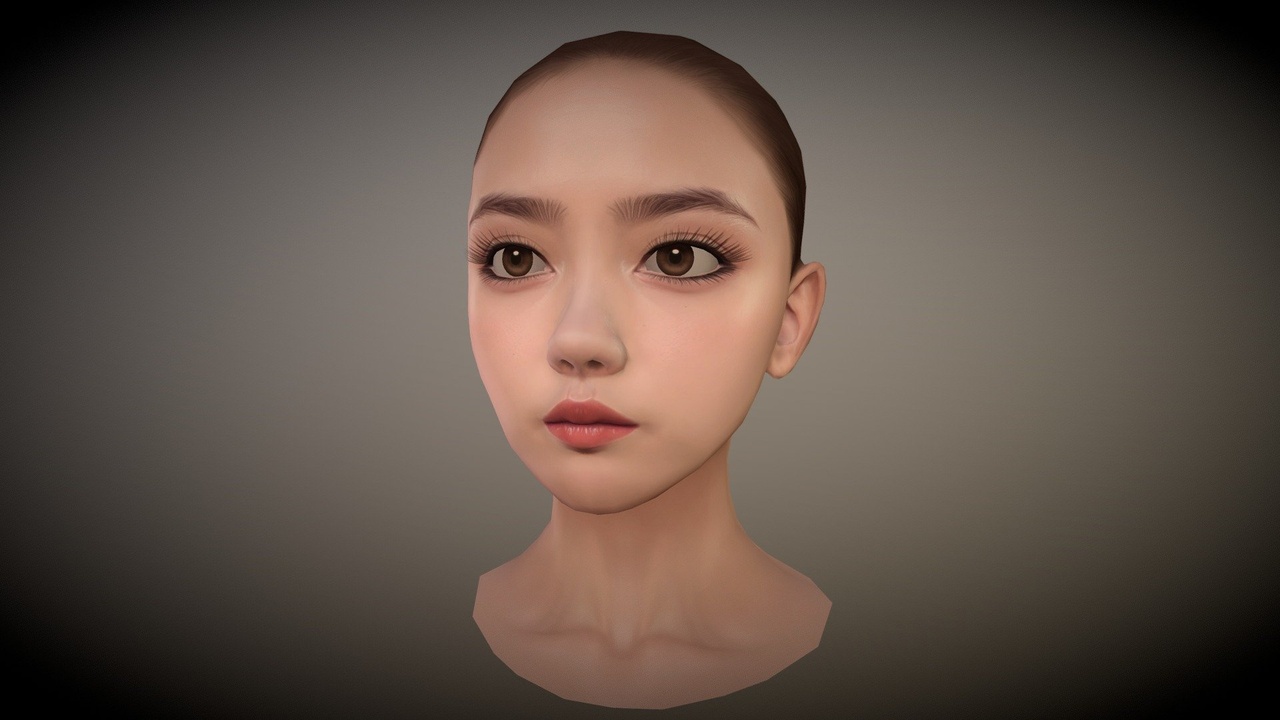 Media 1 for listing Lowpoly Female Head "J"