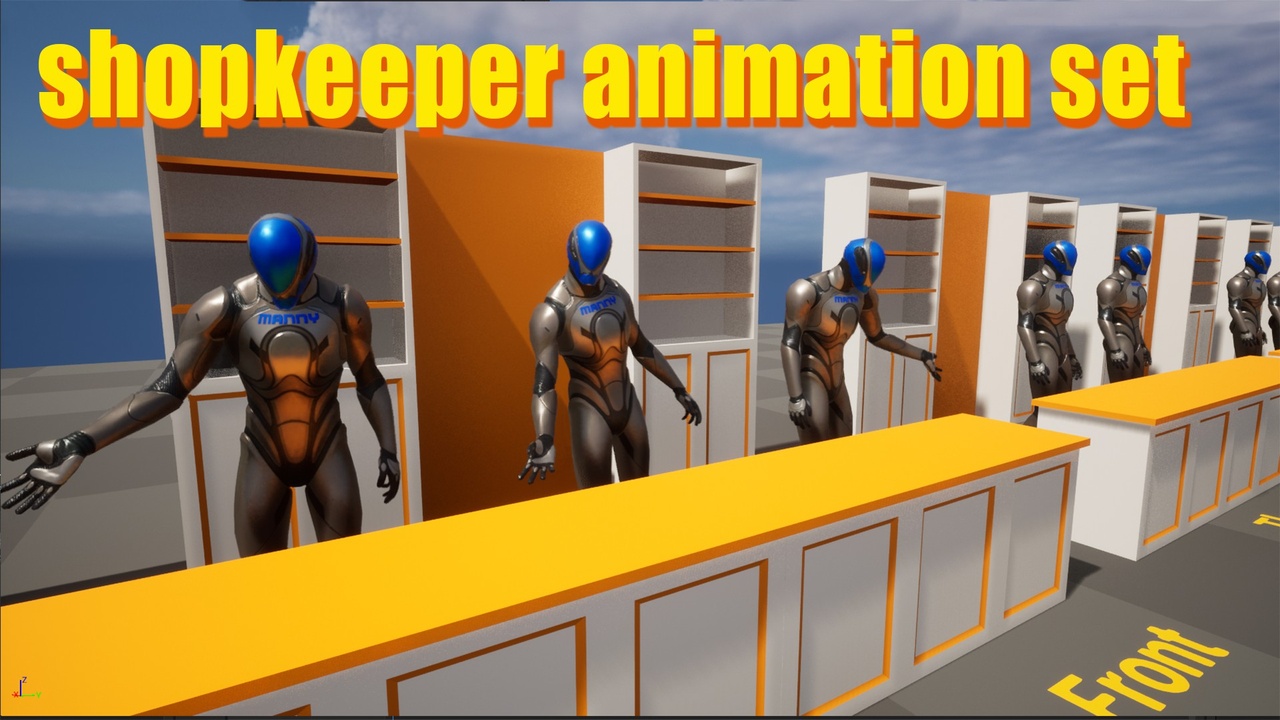 Media 1 for listing Shopkeeper Merchant Animation Set