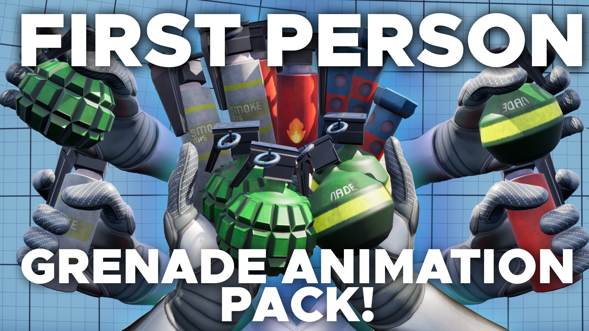 First Person Low-Poly Grenade Animation Pack | Fab