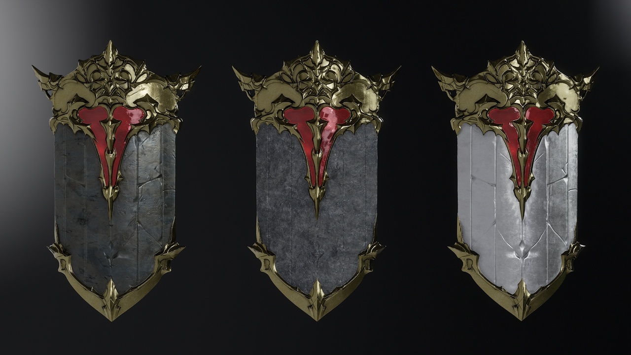 Media 1 for listing Ancient Ruin Shield | Fantasy Shield