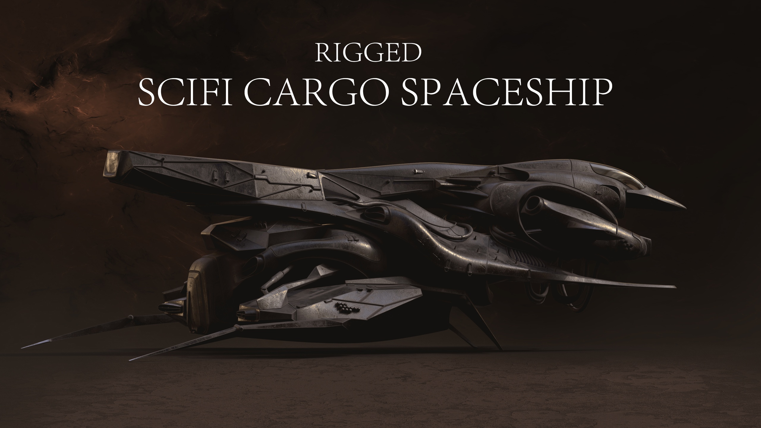 Media 1 for listing Sci-Fi Cargo Spaceship