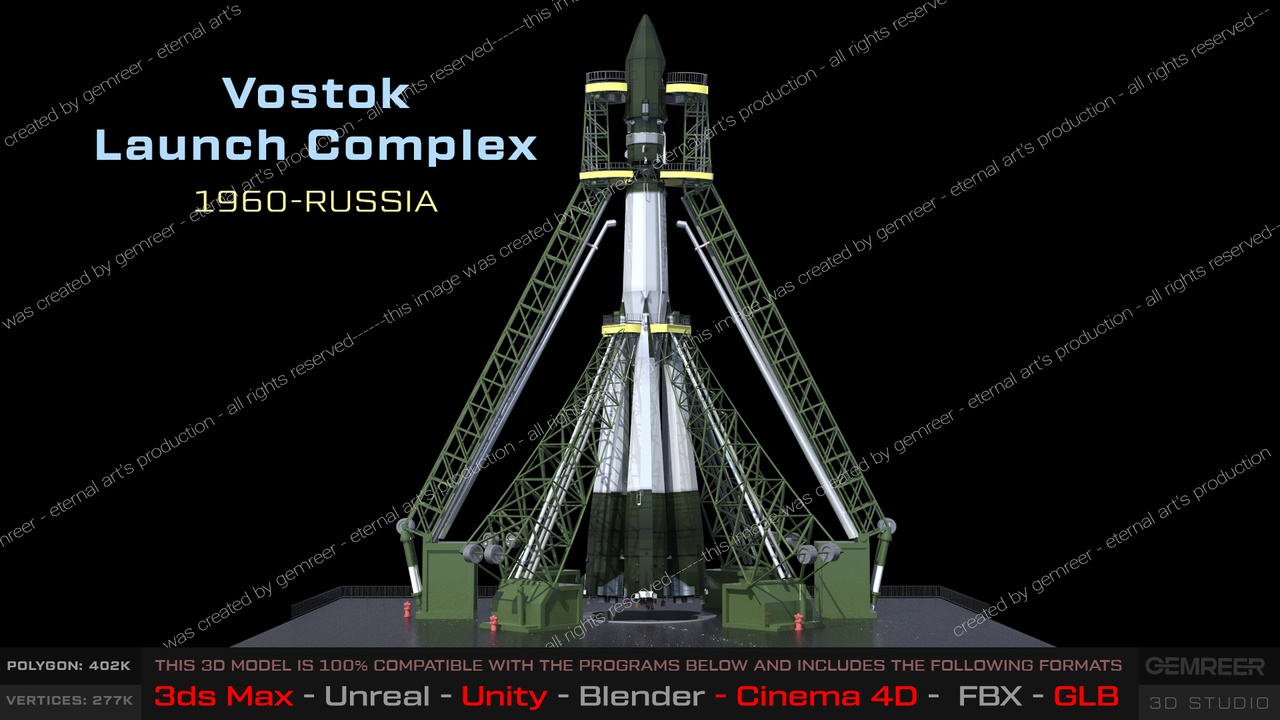 Media 1 for listing Vostok Launch Complex and R7 Rocket - Russia