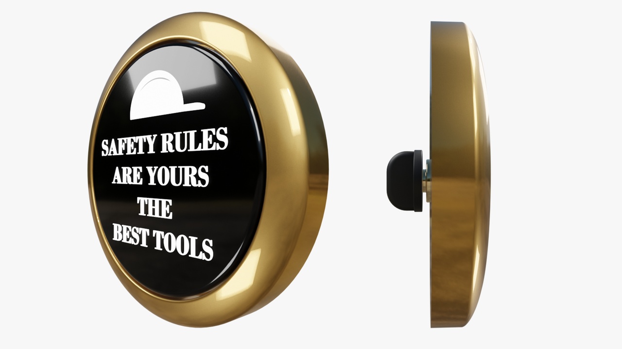 Media 1 for listing Safety Awareness Pin Button