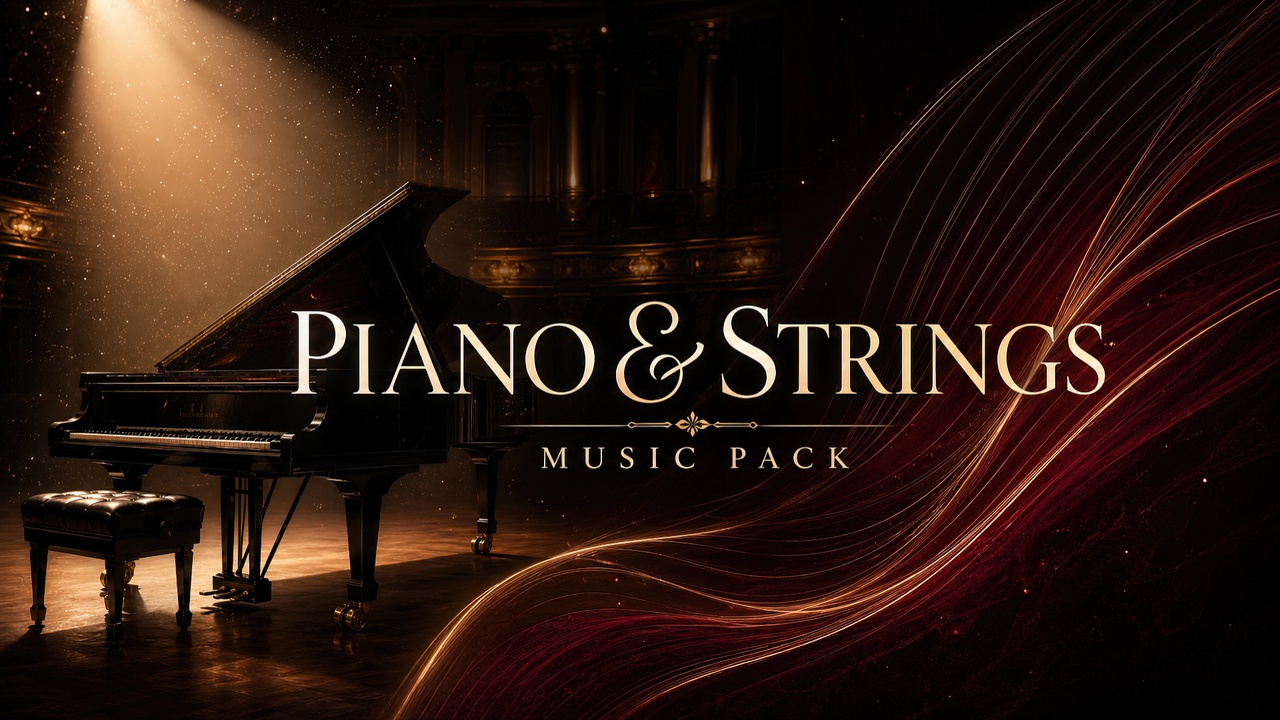 Media 1 for listing Piano & Strings Music Pack: Emotional, Sad, Drama Scenes