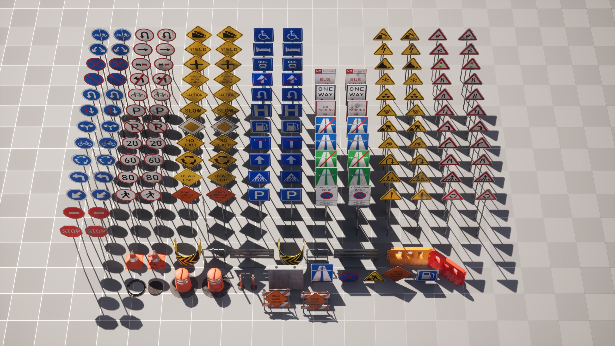 Media 1 for listing Simple Road Signs And Assets