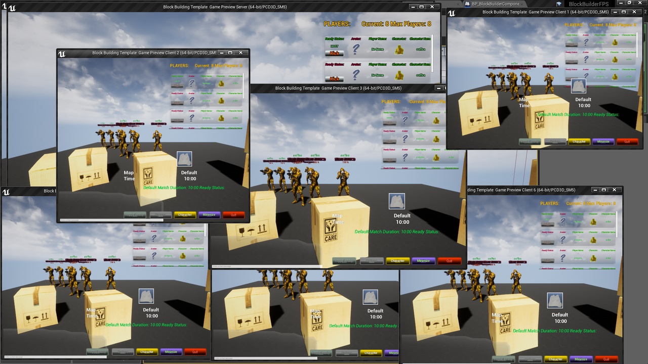 الوسائط 1 للقائمة Multiplayer Block Building Template