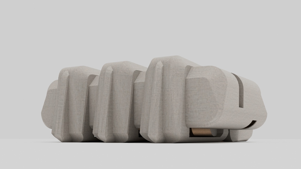 Media 1 for listing Brutalist Sculptural Building 22
