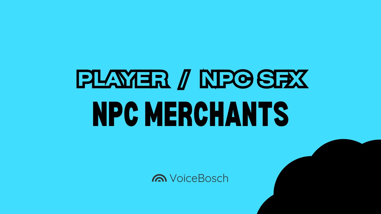 Media 1 for listing NPC Merchants (Male) - Voice Pack