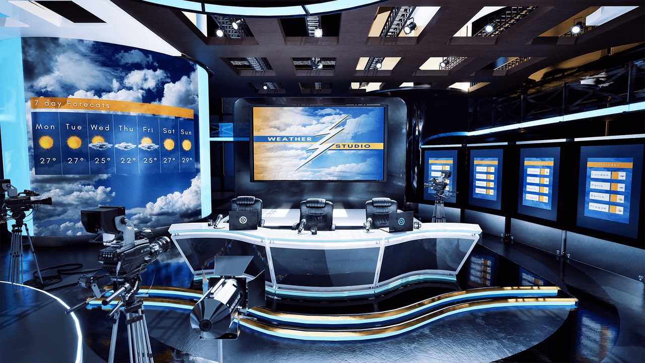 Empty Weatherstudio Weather TV Studio 2. | Fab