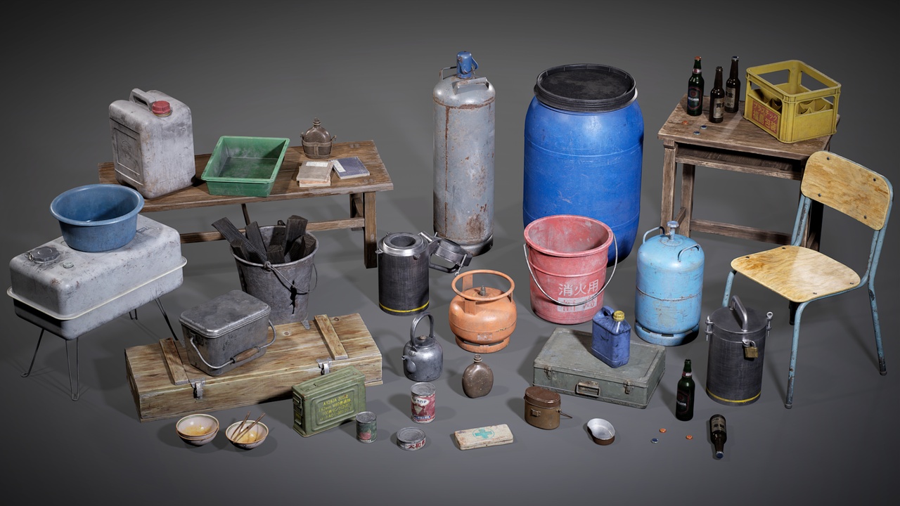 Media 1 for listing Post-Apocalyptic Props VOL 1