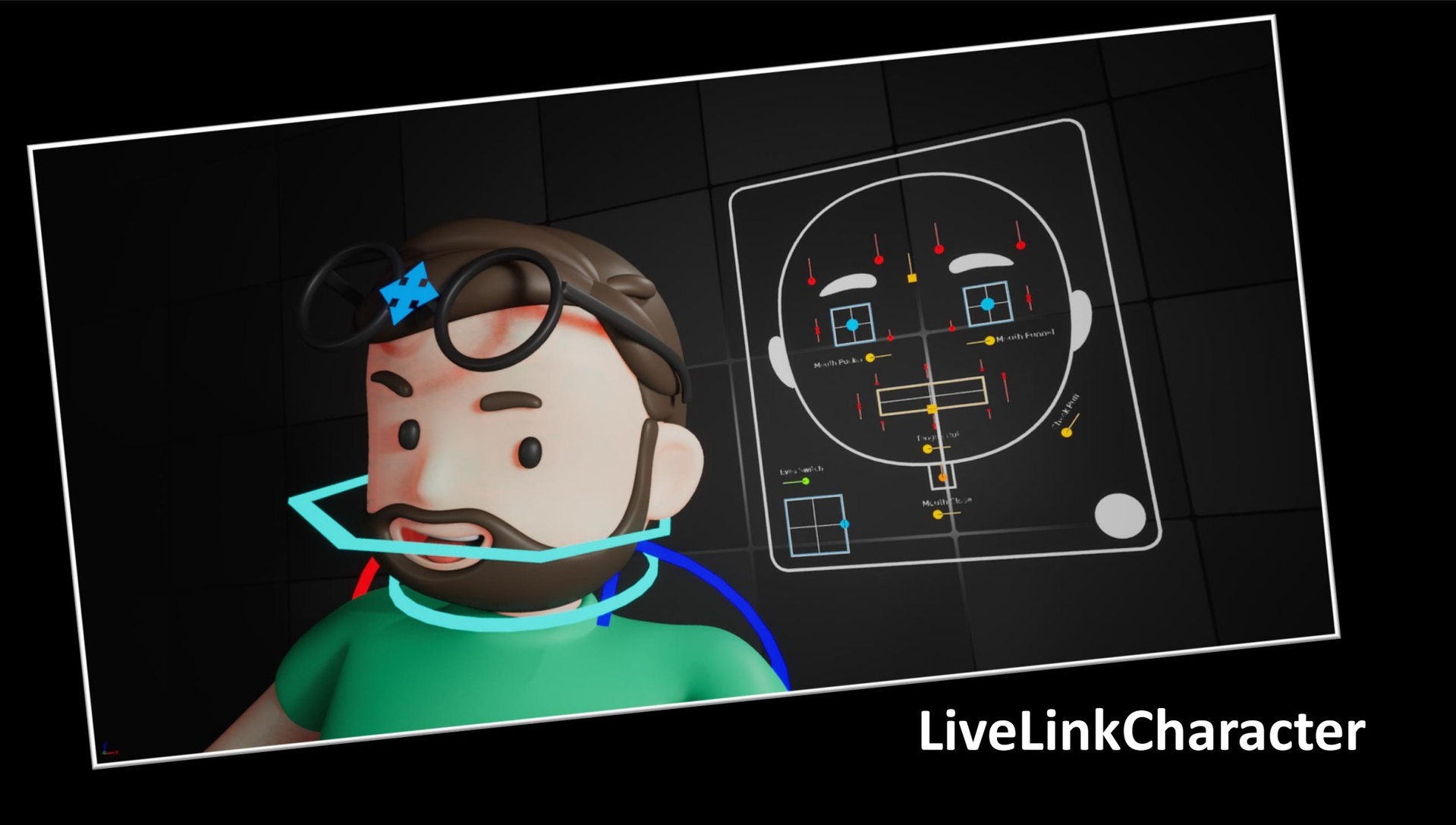 Media 1 for listing Stylized Character with custom Control Rig and Live Link support