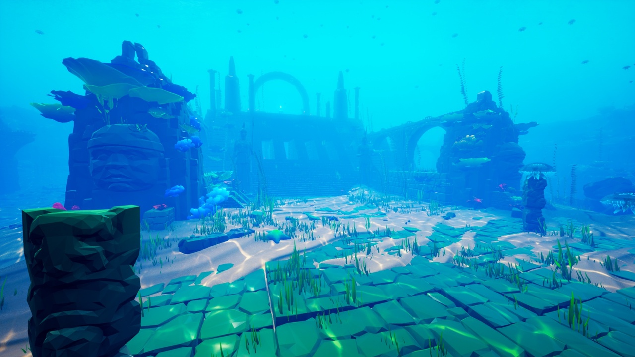 Poly Style Low Poly Ocean Pack 2 -  Ancient Temple Ruins 제품 등록을 위한 미디어 1개