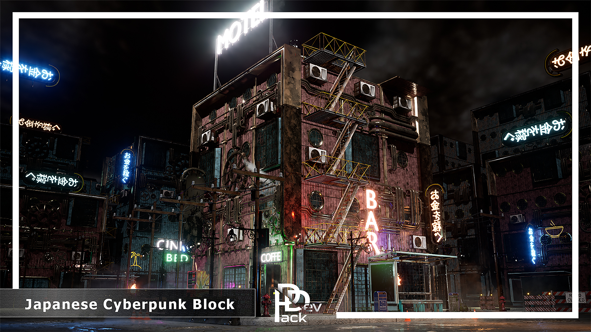 Japanese Steampunk Block / 135 Assets | Fab