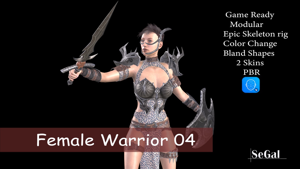 Media 1 for listing Female Warrior 04