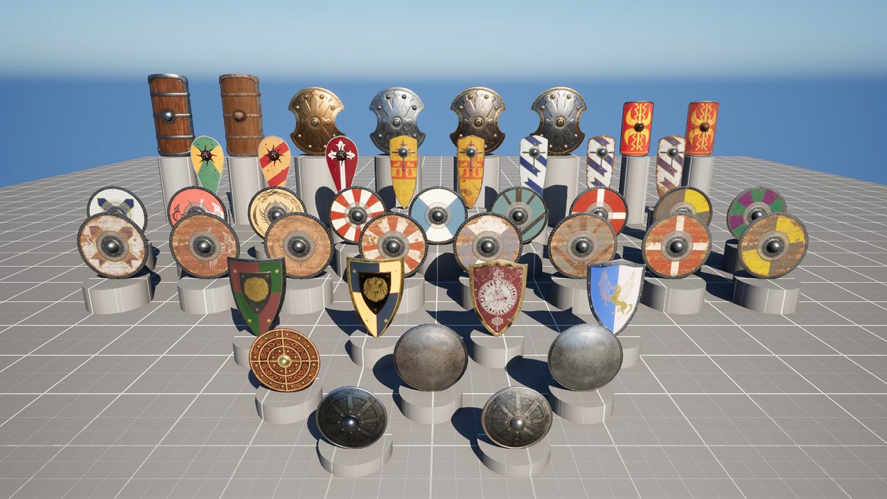 Media 1 for listing Medieval Shields - Prop Pack