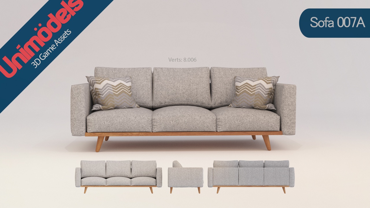 Media 1 for listing Modern Sofas Vol. 2 – Real-Time & VR Ready