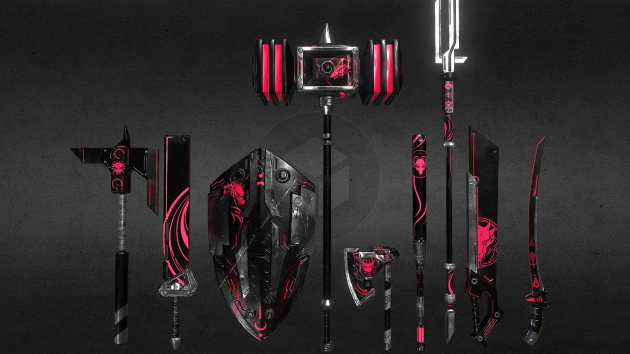 Media 1 for listing Melee Weapon Pack Sci Fi Design