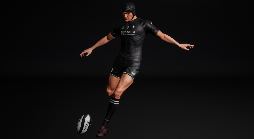 Rugby Player Animated | Fab