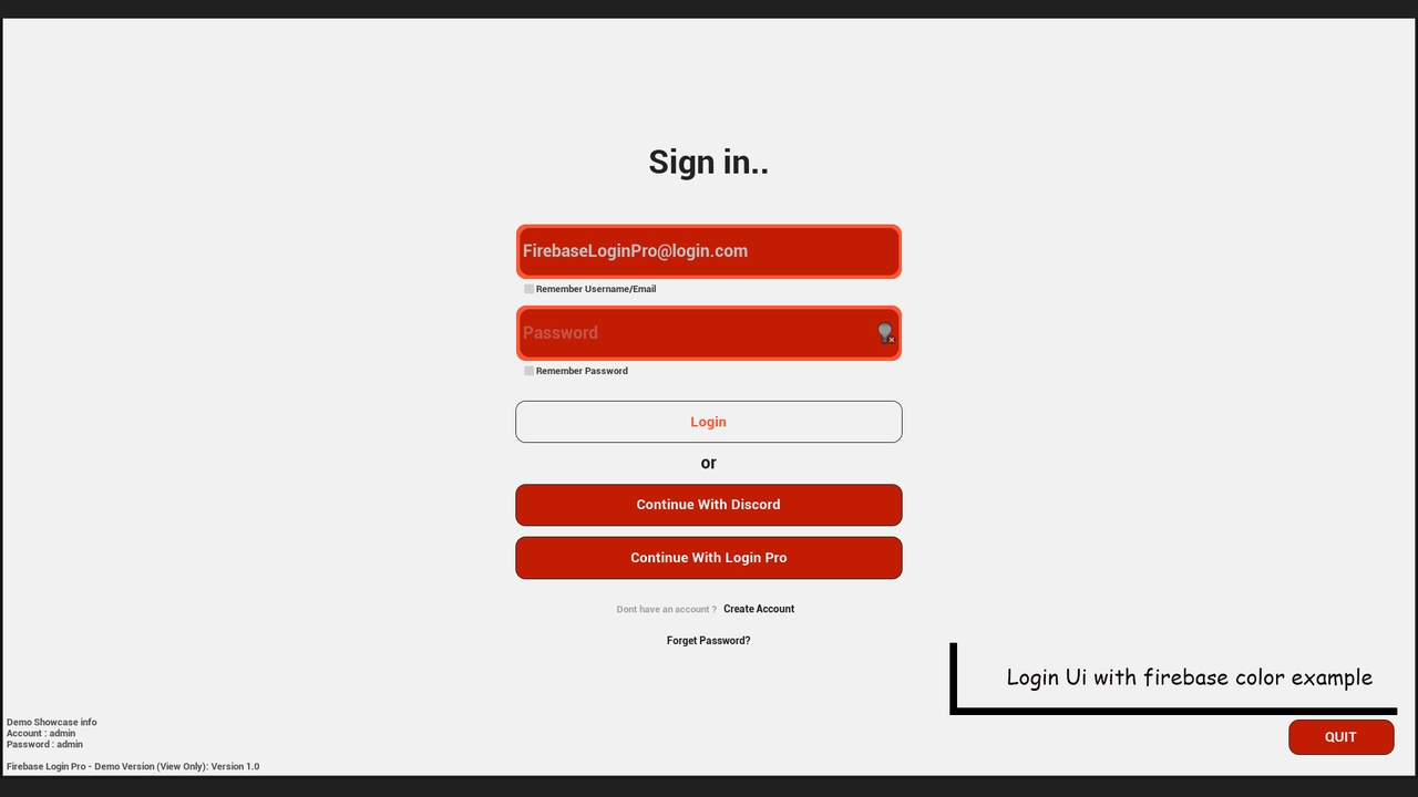 Media 1 for listing Firebase Login Pro