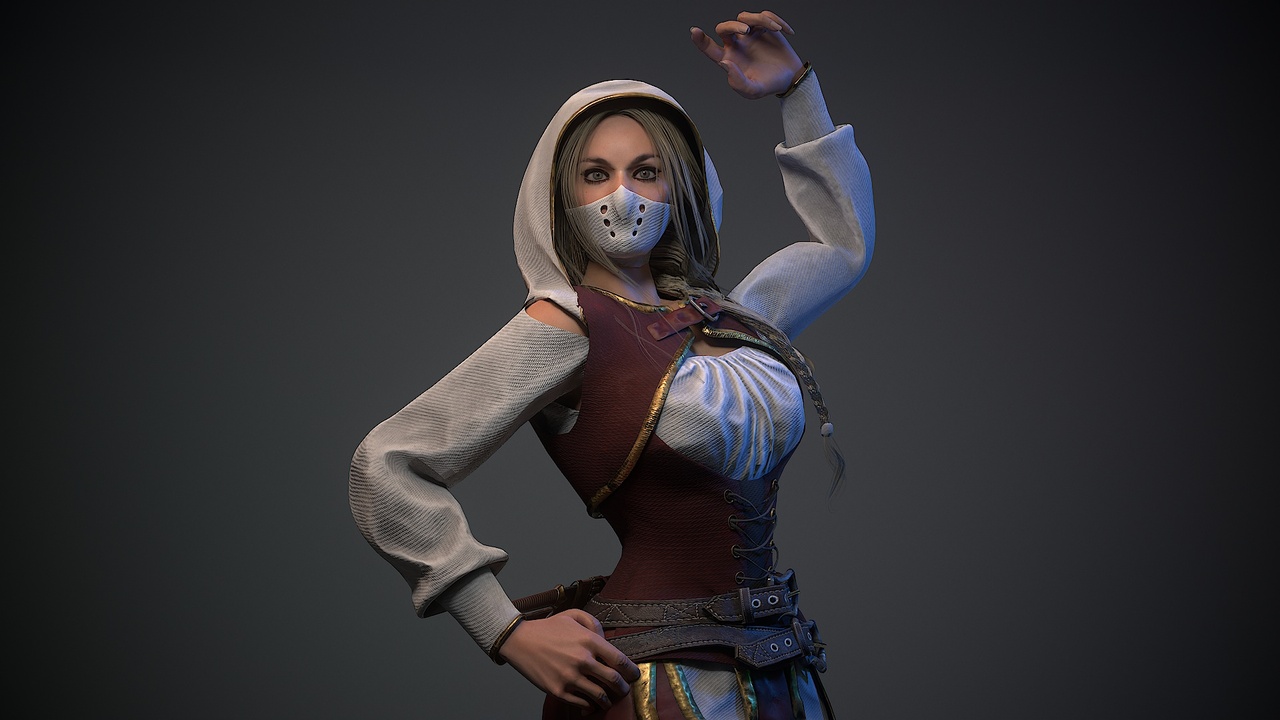 Media 1 for listing Medieval Assassin Girl