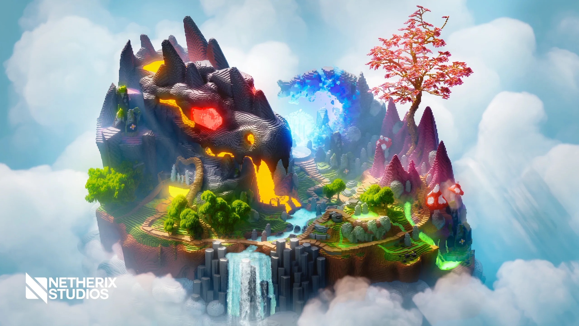 Media 1 for listing MINECRAFT NATURAL MYSTIC DRAGON MAP 🐲