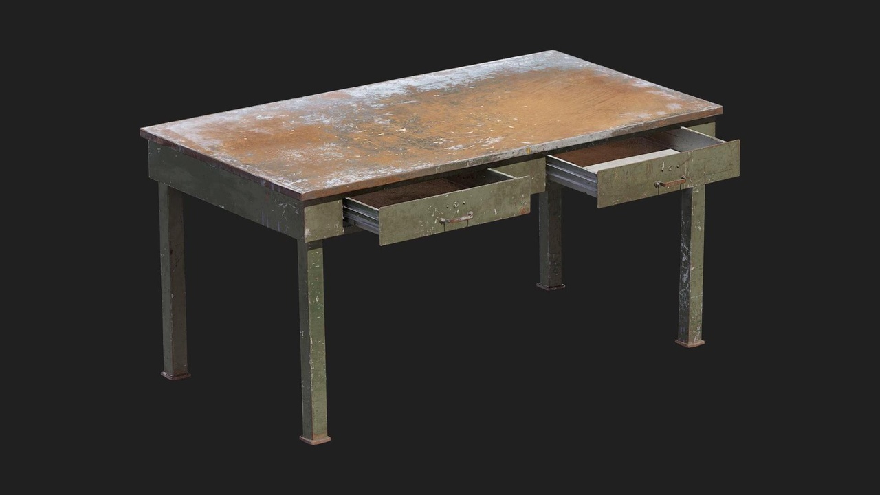 Worn Metal Workbench | Fab