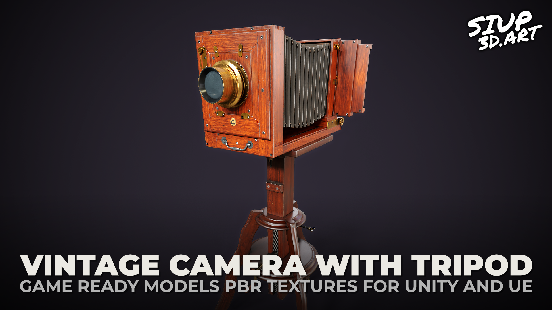 Vintage Camera with Tripod | Fab